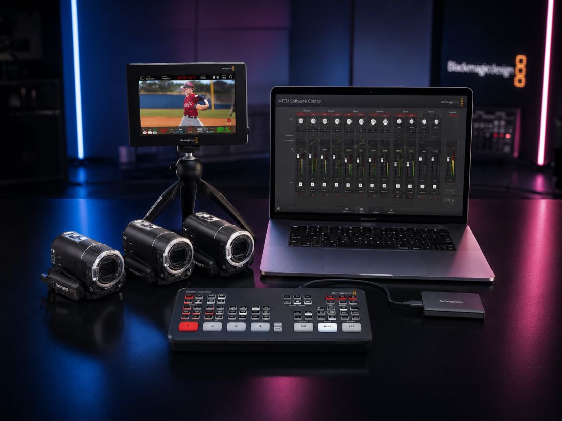 Multi-camera live streaming switcher setup